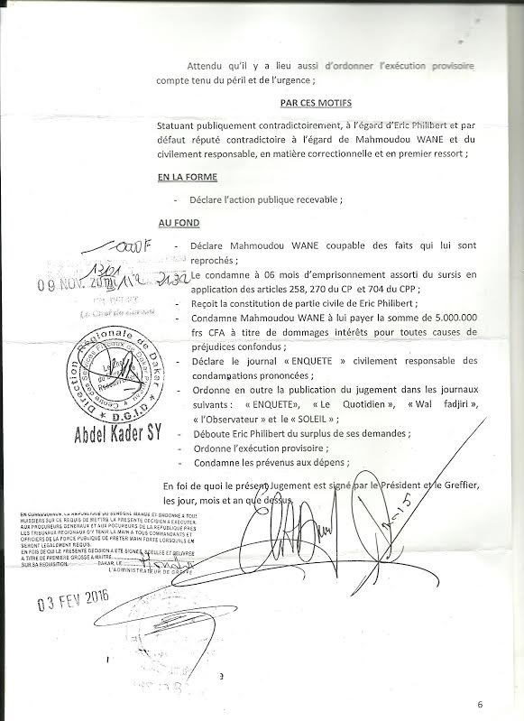 Justice : En premier ressort, Éric Philibert gagne son procès en diffamation contre le journal « Enquête », des sites internet recevront des sommations interpellatives, lundi Justice : En premier ressort, Éric Philibert gagne son procès en diffamation contre le journal « Enquête », des sites internet recevront des sommations interpellatives, lundi