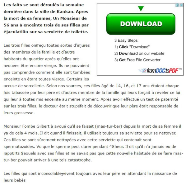 Trois filles d’une même famille tombent enceinte après avoir utilisé la serviette de leur père Trois filles d’une même famille tombent enceinte après avoir utilisé la serviette de leur père