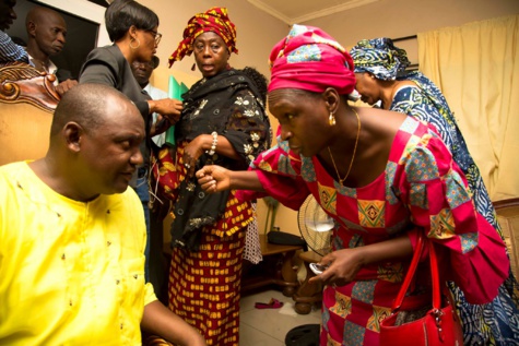 Adama Barraw et ses militants Adama Barraw et ses militants