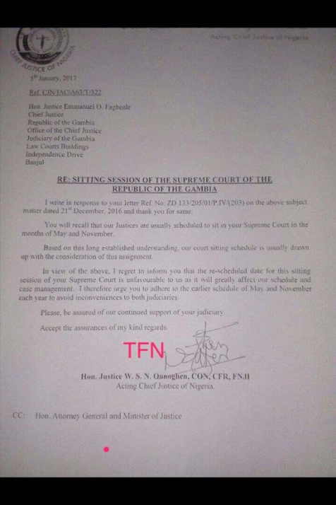 Coup de théâtre en Gambie : La Cour suprême ne peut siéger qu’en mai ou en novembre Coup de théâtre en Gambie : La Cour suprême ne peut siéger qu’en mai ou en novembre