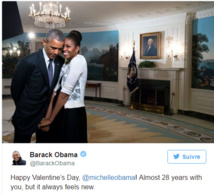 Michelle et Barack Obama: une Saint-Valentin trop romantique ! Michelle et Barack Obama: une Saint-Valentin trop romantique !