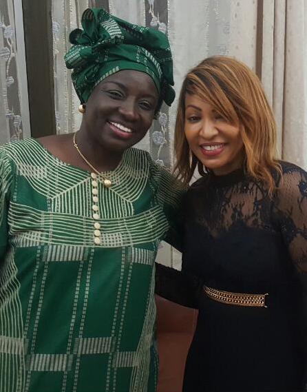 Viviane Chidid rencontre Mimi Touré et Son Excellence l'ambassadeur de la France au Sénégal pour le lancement du Wuyuma tour 2017