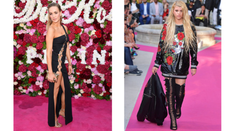 Cannes 2017 : Eva Longo­ria et Paris Hilton très (très) décol­le­tées au défilé Philipp Plein