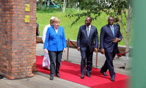 Macky Sall avec Angela Merkel, la chancelière allemande