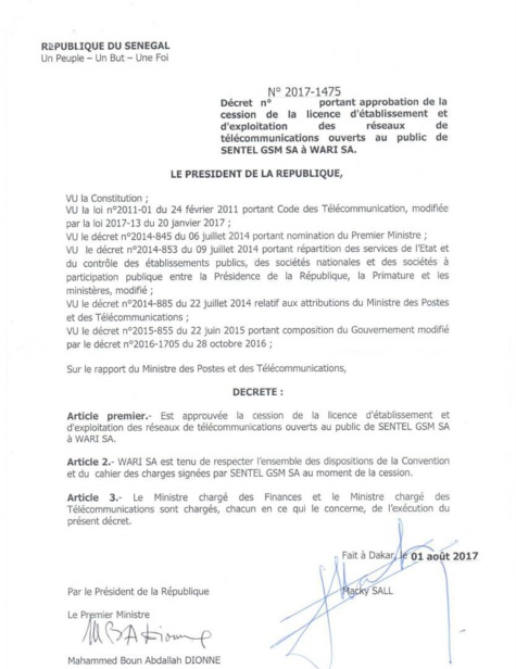 Abdou Latif Coulibaly à propos de l'affaire Wari-Milicom : « L’État s’est donné un délai pour procéder à des vérifications avant de signer le décret d’approbation » 