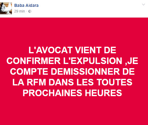 Démenti pour démenti, Baba Aïdara va démissionner de la Rfm Démenti pour démenti, Baba Aïdara va démissionner de la Rfm