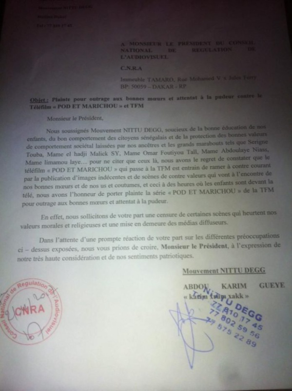 On en sait un peu plus sur les raisons de la non-diffusion de la série « Pod et Marichou » (DOCUMENTS) On en sait un peu plus sur les raisons de la non-diffusion de la série « Pod et Marichou » (DOCUMENTS)