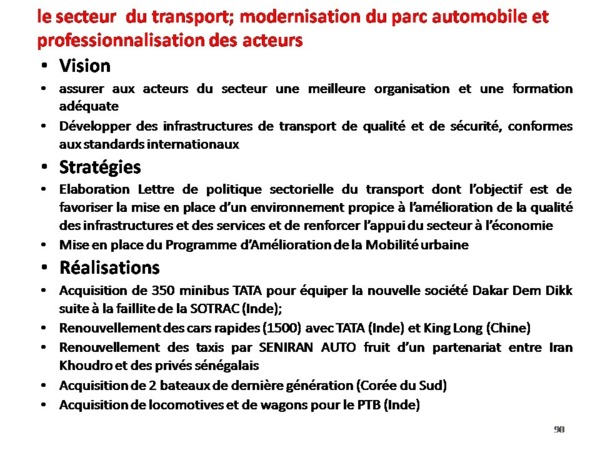 Bilan de l'alternance par Samuel Sarr ( Document preuve) PARTI 4