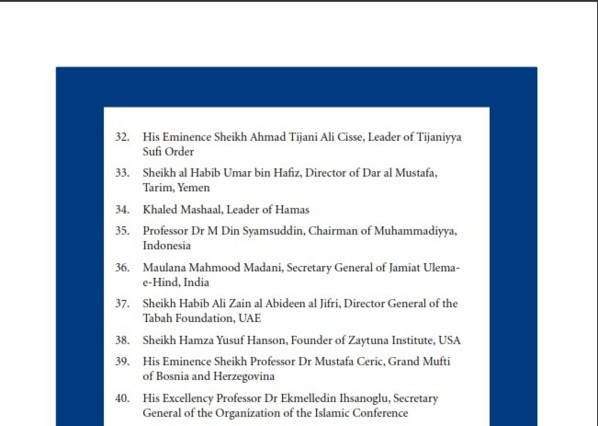 Imam Cheikh Tidjane Cissé de Médina Baye parmi les 500 musulmans les plus influents dans le monde Imam Cheikh Tidjane Cissé de Médina Baye parmi les 500 musulmans les plus influents dans le monde