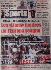 A la Une du Journal WalfSports du Samedi 08 Décembre 2012 A la Une du Journal WalfSports du Samedi 08 Décembre 2012