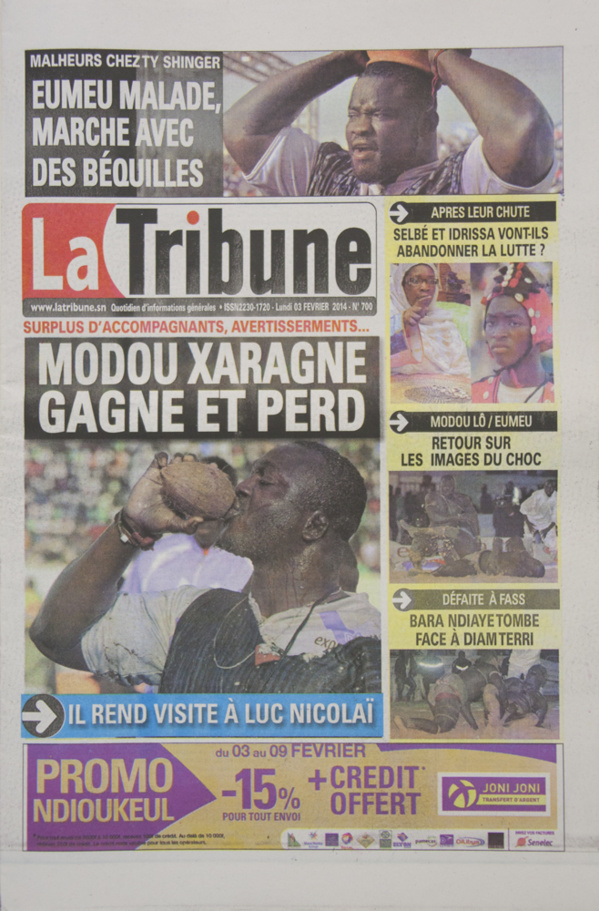 A la Une des Journaux en images du lundi 03 février 2014 A la Une des Journaux en images du lundi 03 février 2014