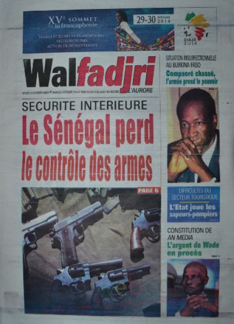 A la Une du Journal Walfadjri du vendredi 31 octobre 2014 A la Une du Journal Walfadjri du vendredi 31 octobre 2014