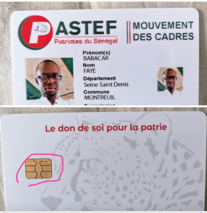 La révolution de Pastef : Des cartes membres à puce pour entrer dans la modernité La révolution de Pastef : Des cartes membres à puce pour entrer dans la modernité