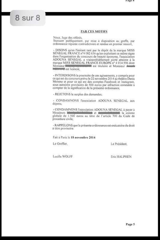 Paris: Annulation de Miss Sénégal Prestige France ce samedi 24 janvier par le Dock Pullman à défaut de non réglement ! Paris: Annulation de Miss Sénégal Prestige France ce samedi 24 janvier par le Dock Pullman à défaut de non réglement !