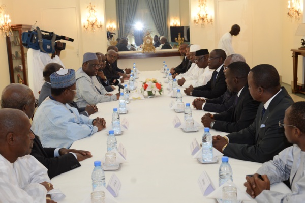 Audience: les Présidents des Assemblées des pays francophones reçus par Macky Sall Audience: les Présidents des Assemblées des pays francophones reçus par Macky Sall