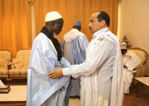 Photos - Le Khalife général des Mourides présente ses condoléances au Président mauritanien 