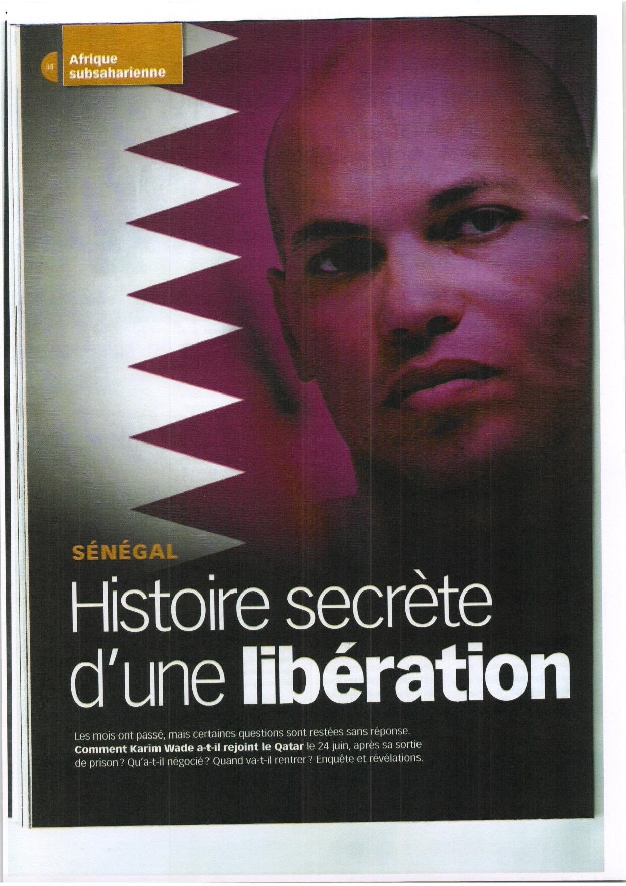 Enquête JA  : L'énigme Karim Wade ou l'histoire d'une libération secrète