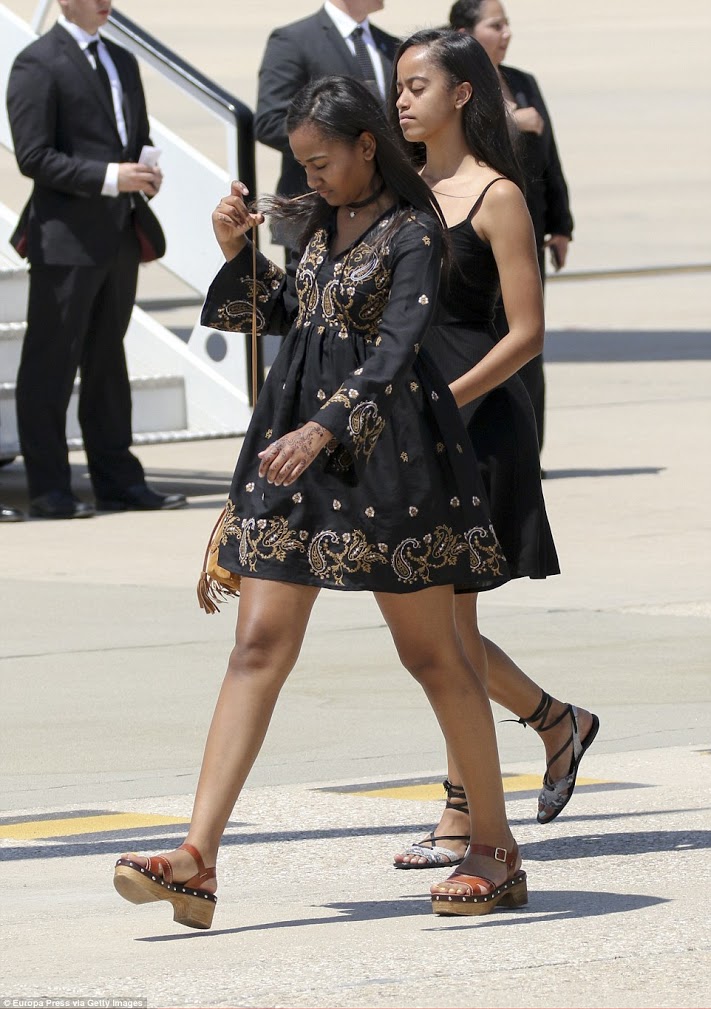 Malia et Sasha, les filles de Barack et Michelle Obama, comme elles sont belles