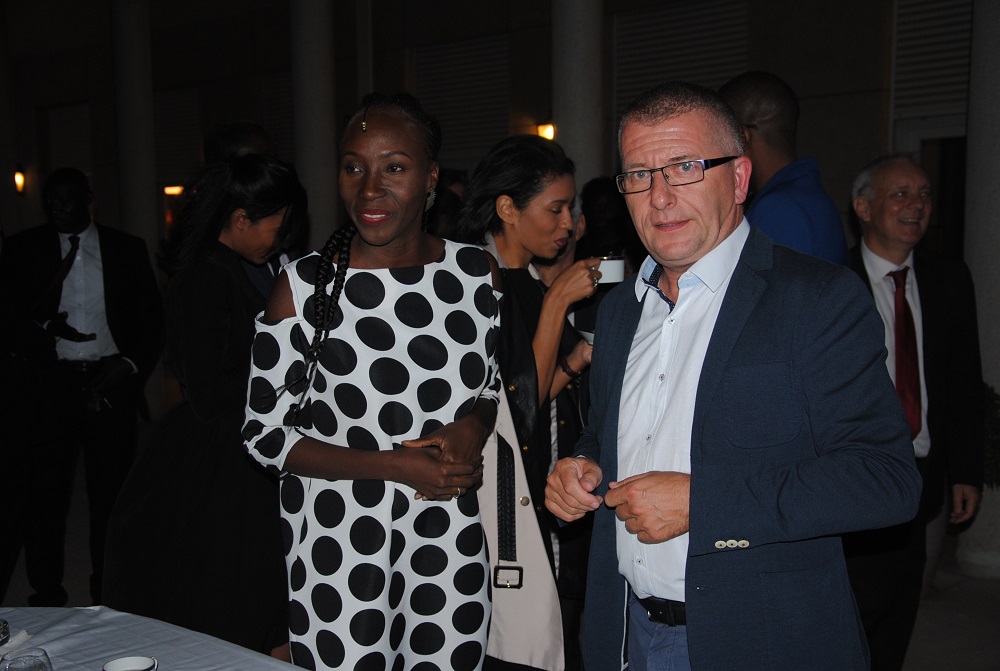 Mme Adama Paris et M. Olivier Morand, Directeur du Casino Terrou Saly Mme Adama Paris et M. Olivier Morand, Directeur du Casino Terrou Saly