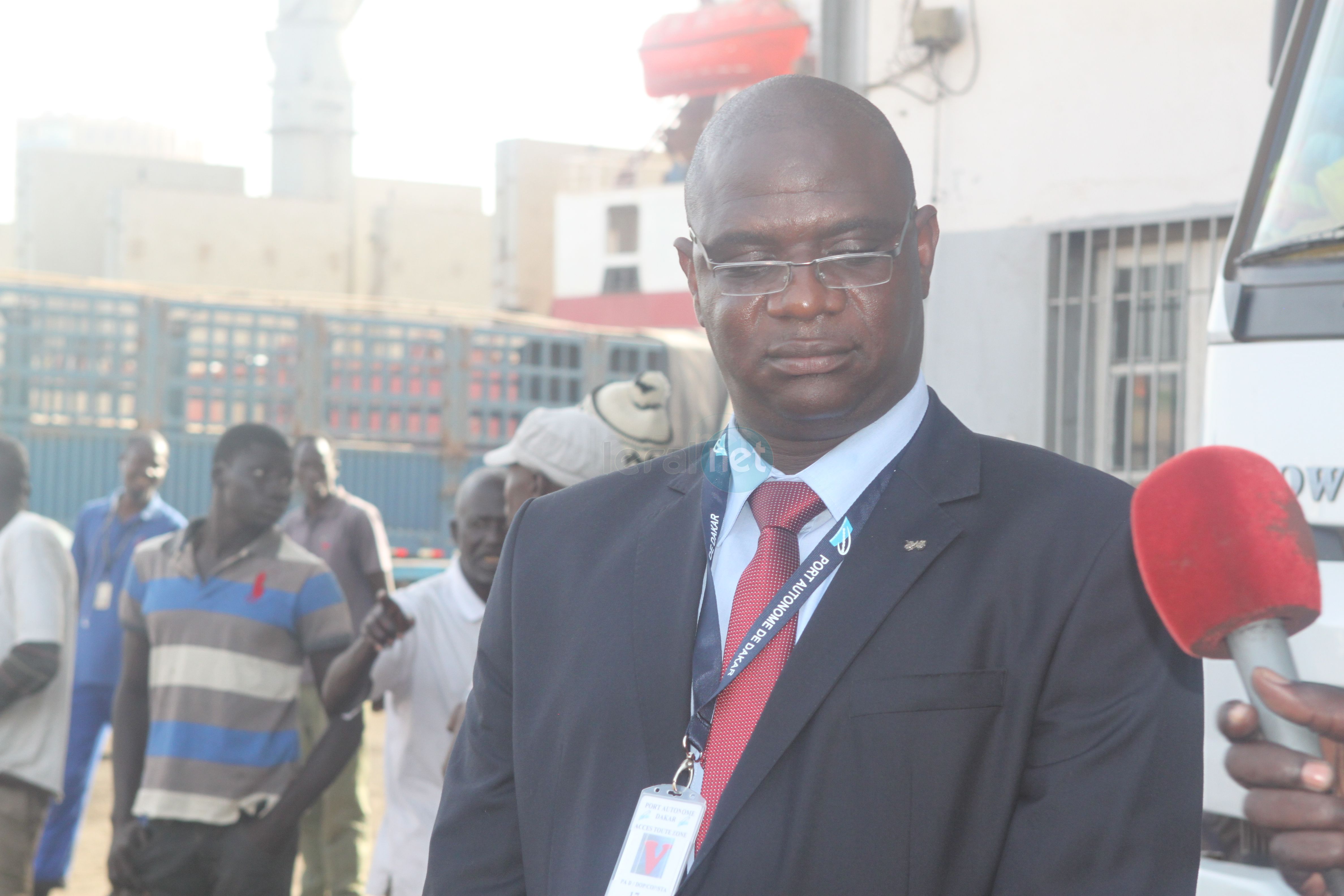 Rencontre entre le Dr Cheikh Kanté directeur général du port autonome de Dakar  et Maître Baber Gano ministre Malien des transports