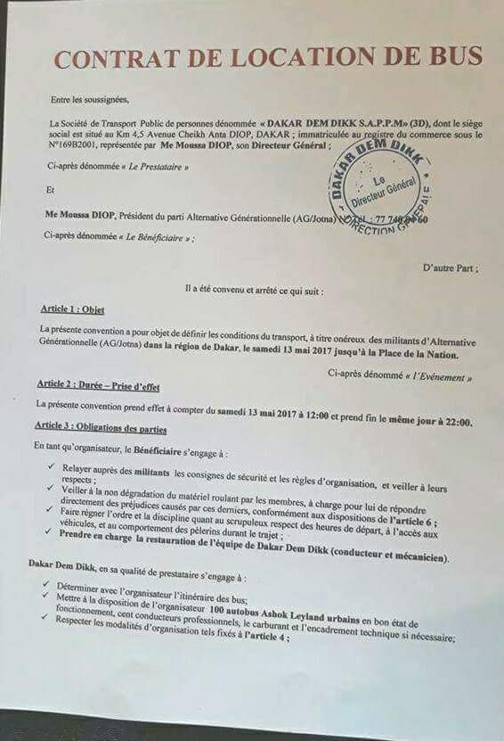 Fait inédit ! Quand Me Moussa Diop s’octroie les bus de DDD pour son meeting politique Fait inédit ! Quand Me Moussa Diop s’octroie les bus de DDD pour son meeting politique