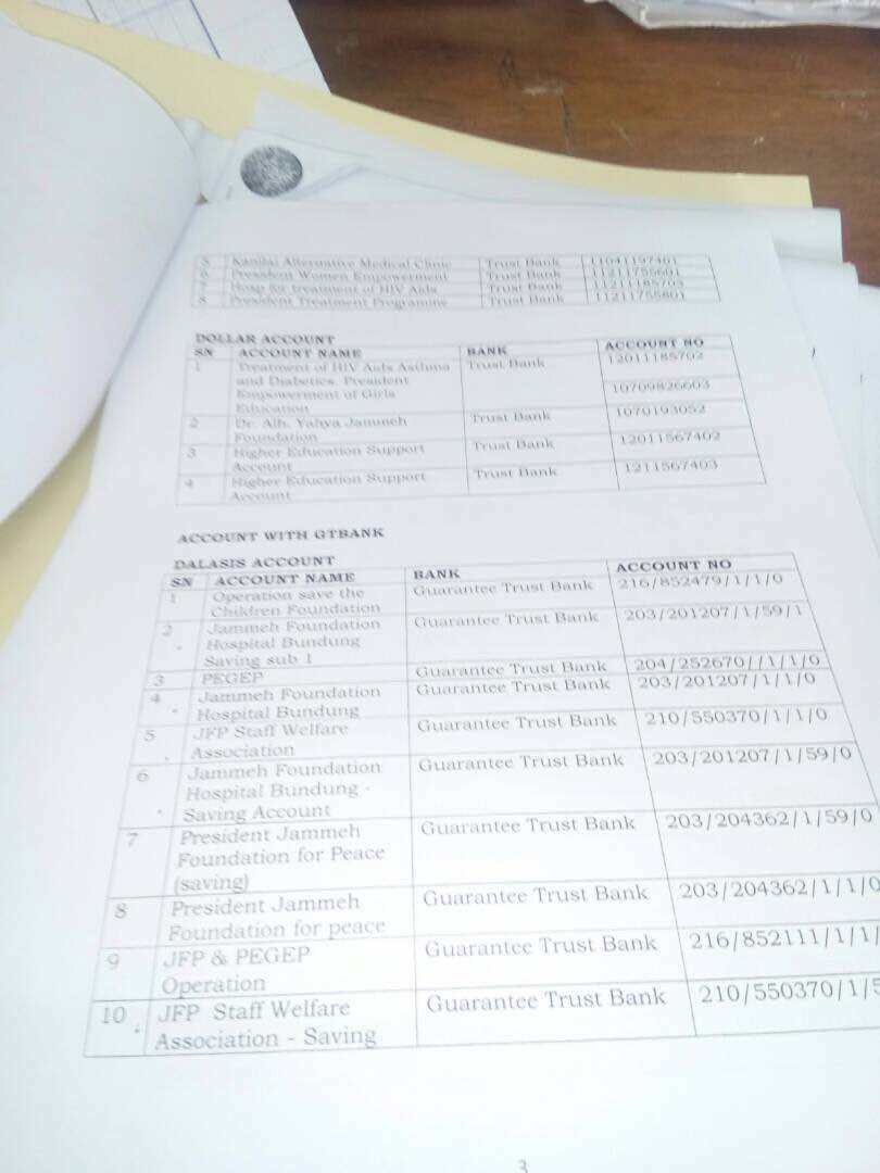EXCLUSIF : Zoom sur les 131 propriétés et 86 comptes bancaires de Yahya Jammeh 