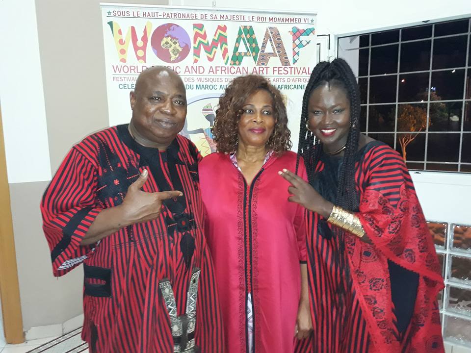 Images : L’artiste Maréma Fall, marraine du festival Womaaf 2017 de Tanger (Maroc)