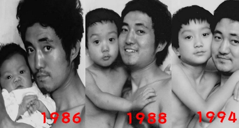 Père et fils prennent la même photo pendant 27 ans - La dernière vous fera pleurer