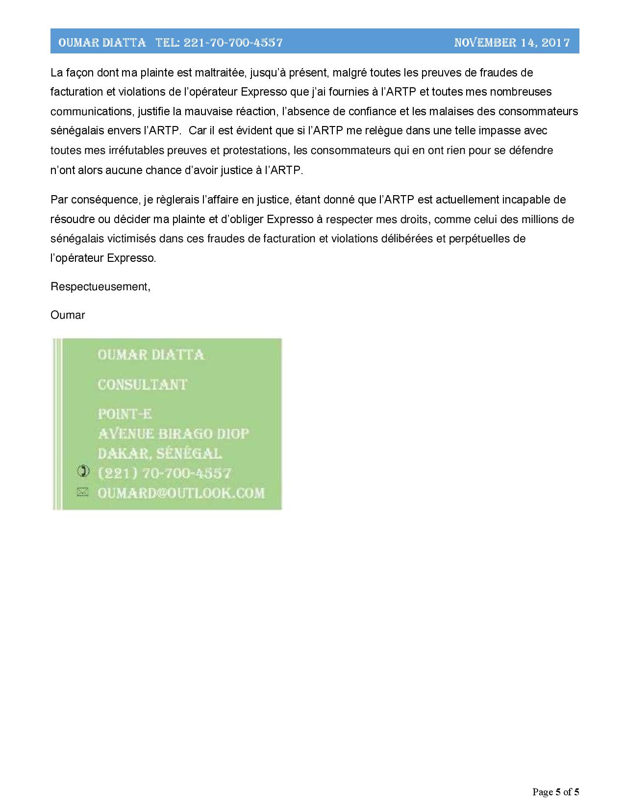 L'Artp a-t-elle des raisons de protéger l'opérateur Expresso ? ( Partie II) L'Artp a-t-elle des raisons de protéger l'opérateur Expresso ? ( Partie II)