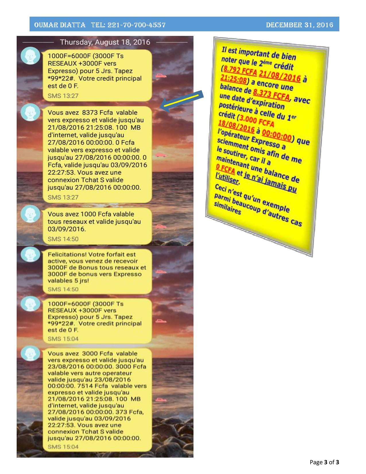 Des milliards de profits et gonflement de chiffres d’affaires au détriment d’innocents clients… : Expresso champion des fraudes de facturation et violations des droits ( Partie I ) Des milliards de profits et gonflement de chiffres d’affaires au détriment d’innocents clients… : Expresso champion des fraudes de facturation et violations des droits ( Partie I )