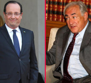 DSK croise François Hollande et ironise sur son style de femmes: « Tu aimes les femmes qui te les coupent »