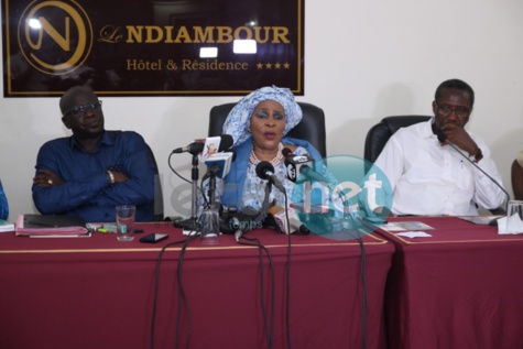 Revivez en images la conférence de presse d'Aïda Ndiongue