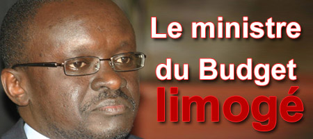 Le ministre du Budget limogé