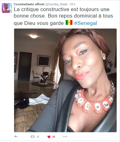 Polémique déclenchée par sa sortie sur You : Coumba Gawlo appelle à comprendre la critique constructive