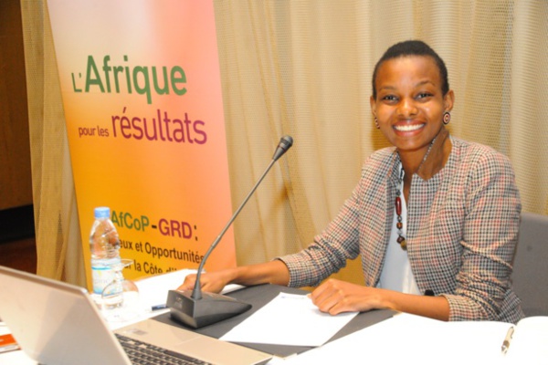 Geraldine Mahoro, chargée de projet de la Communauté africaine de pratiques sur la gestion axée sur les résultats de développement