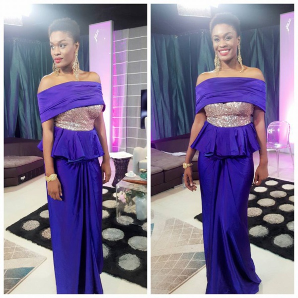 Ndèye Ndack très classe dans sa robe bleue