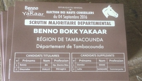 ELECTIONS DU HCCT : Benno gagne les 4 départements de Tamba