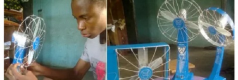 Blue wind : un jeune nigérian de 13 ans conçoit un ventilateur qui fonctionne sans électricité