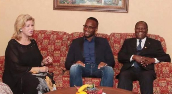 Canada : Didier Drogba reçu par le couple présidentiel ivoirien