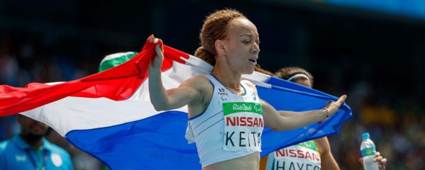 Nantenin, la fille du célèbre chanteur malien Salif Keita, décroche la médaille d'or sur 400 m au Jeux paralympiques de Rio