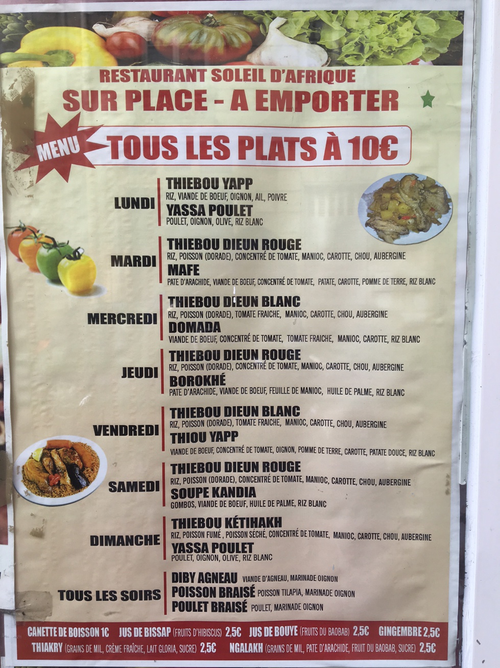 ​Savourez le riz au poisson au Coeur de Paris Chez Nabou au restaurant ETOILE D'AFRIQUE