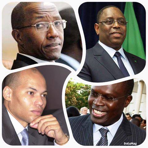 Abdoul Mbaye (ACT), Macky Sall (APR), Karim Wade (PDS), Khalifa Sall (PD), de potentiels candidats à la ¨Présidentielle de 2019...