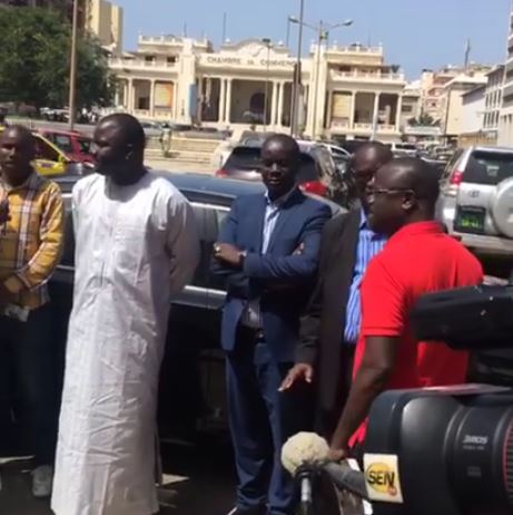 Malick Gakou et Manko Wattu Sénégal à la Préfecture de Dakar.