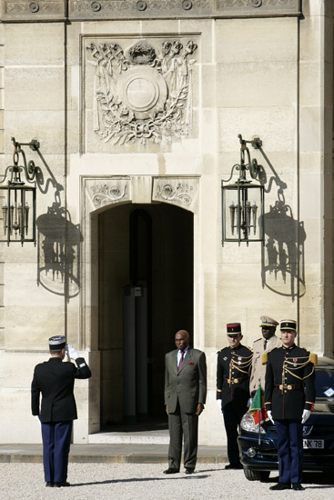 ( Photo-Photo)  Visite de Abdoulaye WADE, Président de la République du Sénégal à L’Elysee  