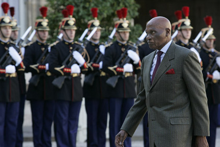 ( Photo-Photo)  Visite de Abdoulaye WADE, Président de la République du Sénégal à L’Elysee  