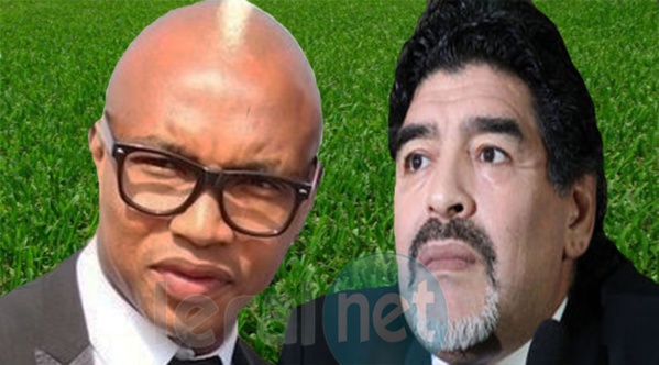 El Hadji Diouf et Maradona