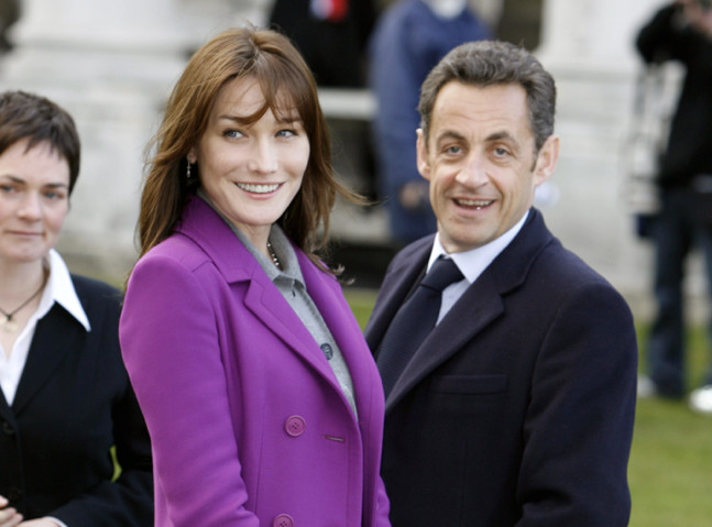 Carla Bruni et Nicola Sarkozi