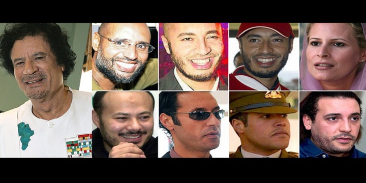Libye: que sont devenus les enfants de Kadhafi, cinq ans après sa chute
