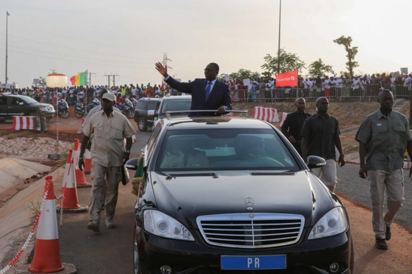 Inauguration de l'autoroute Diamniadio - AIBD - Sindia