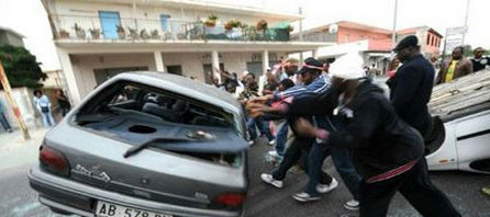 La force de frappe des immigrés africains en Italie.